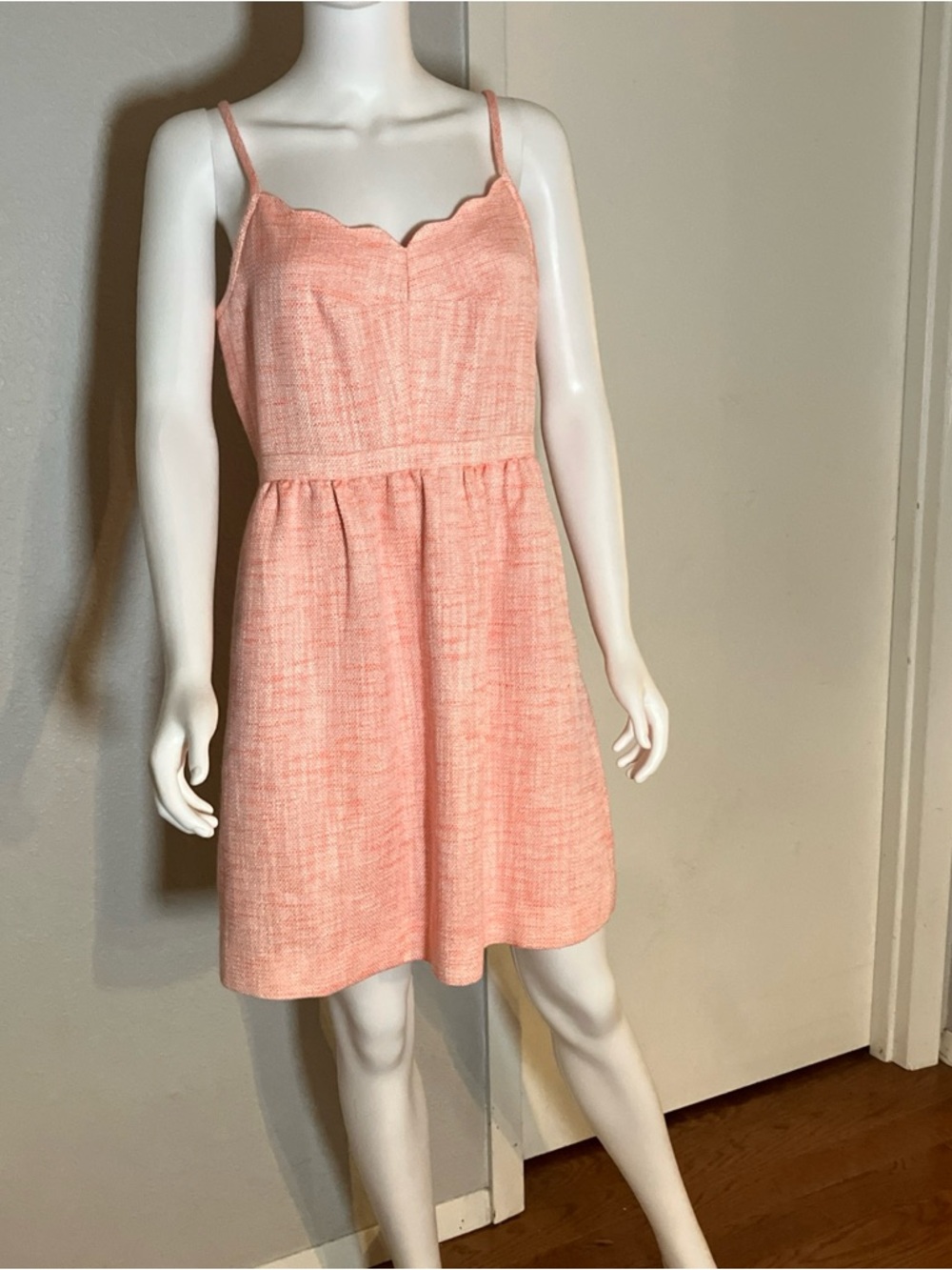 Pink J.Crew dress women’s size medium with pockets!